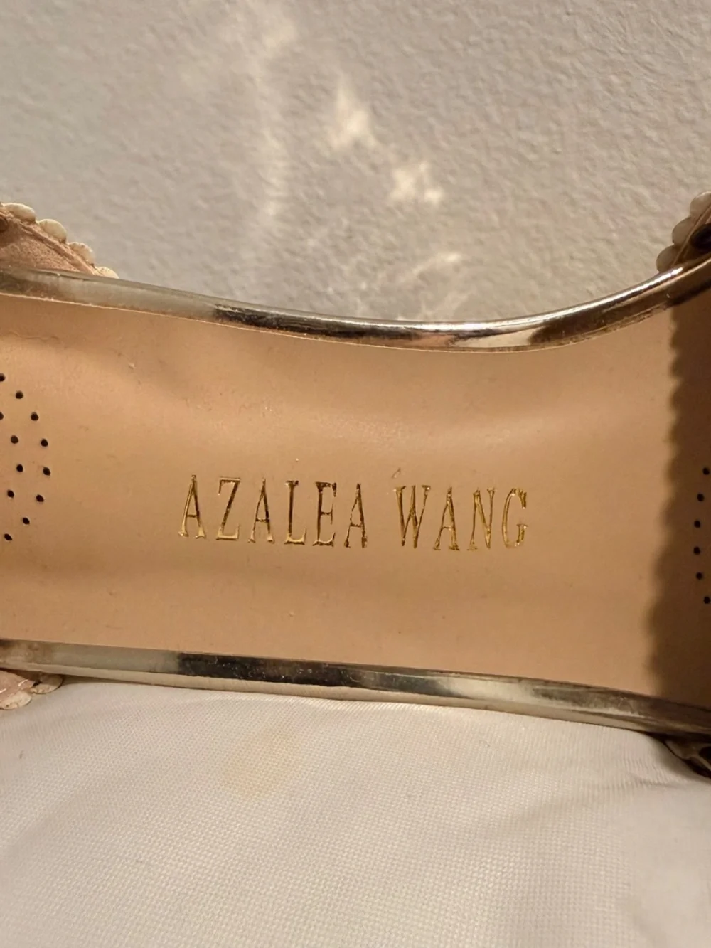 AZALEA WANG CICI JEWELED PLATFORM HEELS